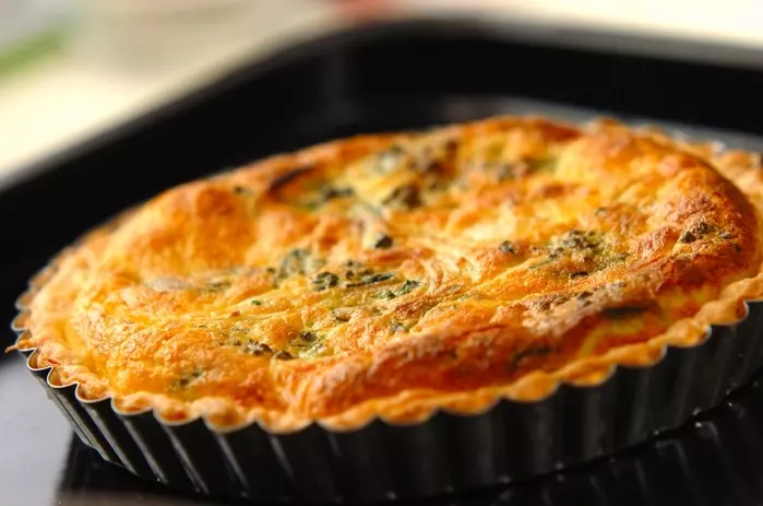 エビと菜の花のキッシュの作り方4