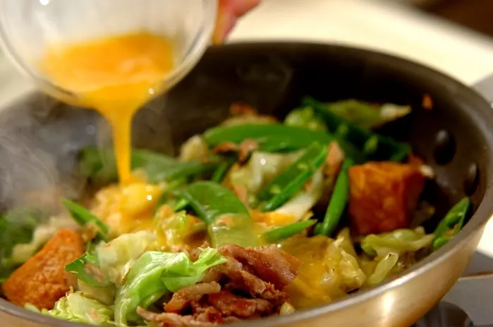 キャベツとツナのチャンプルーの作り方2