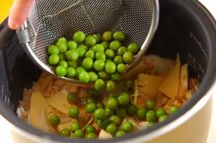 春野菜たっぷり炊き込みご飯の作り方2