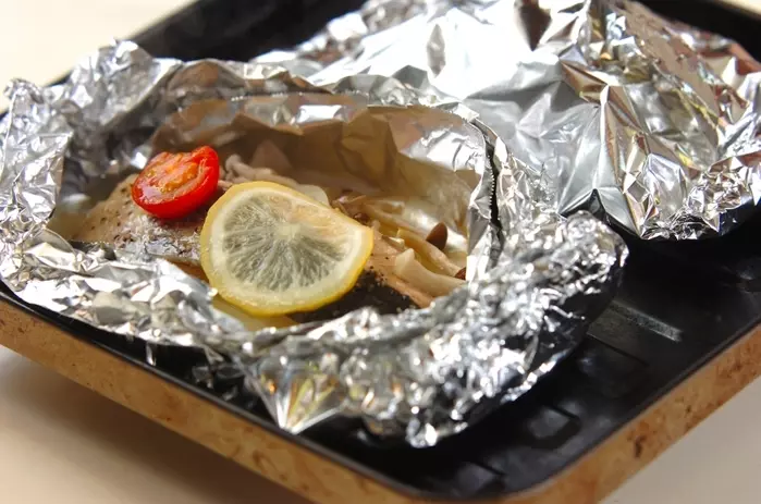 鮭のホイル焼きの作り方2