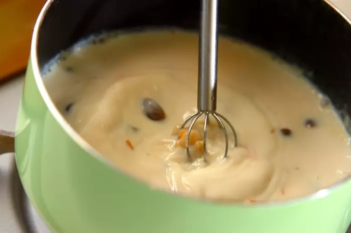 豆乳みそ汁の作り方2