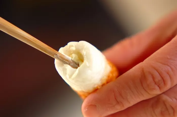 チーズちくわのアオサフライの作り方1