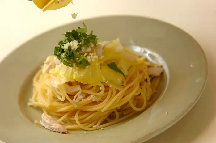 ささ身のユズコショウパスタの作り方4