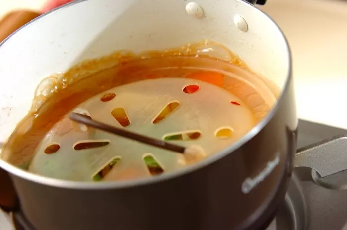 ほくほくジャガイモとインゲンの煮物の作り方3