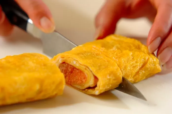 辛子明太子の卵焼きの作り方3