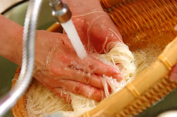 豚しゃぶのサラダ素麺の作り方2