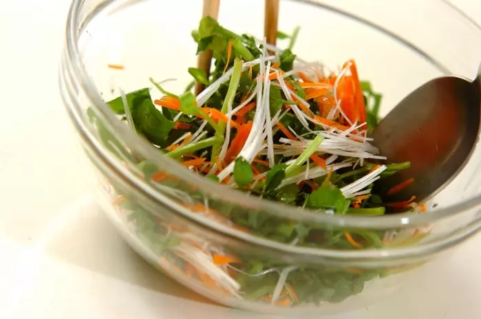 クレソンのサッパリ塩レモンサラダの作り方1