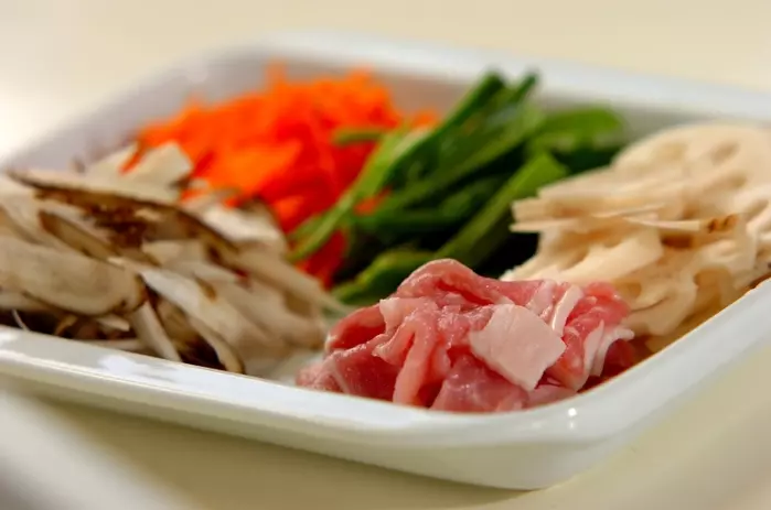 五色きんぴらの下準備2