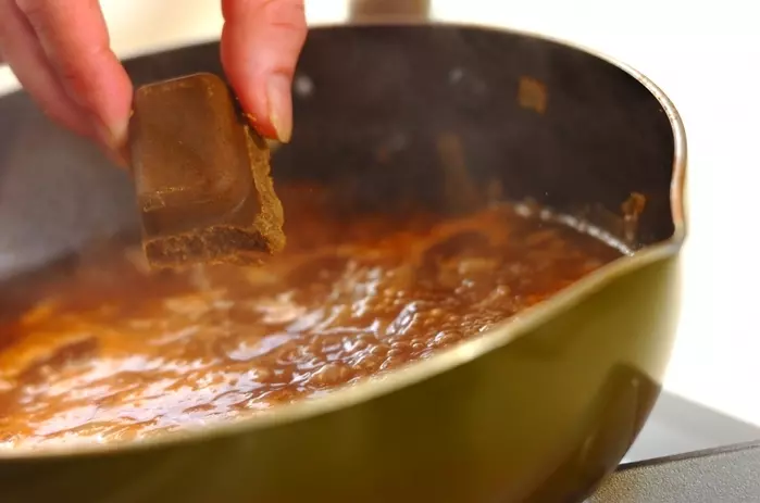 豚肉とゴーヤの夏カレーの作り方2