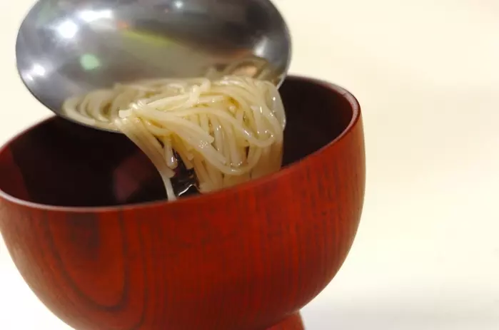 天かす入りにゅうめんの作り方1