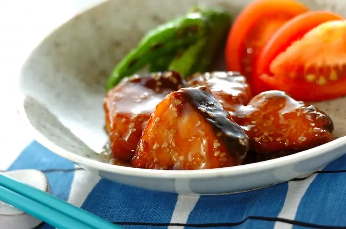 揚げブリの甘辛ダレ