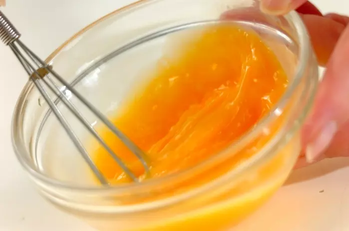 中華風コーンスープの下準備1