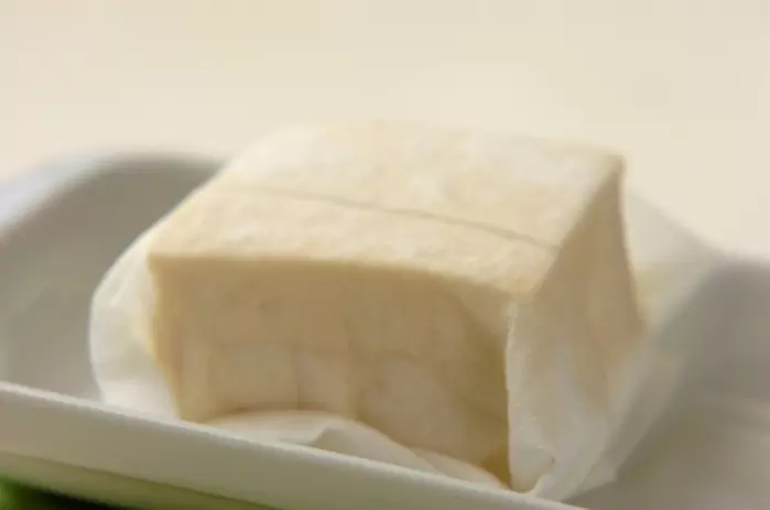 高菜の白和えの下準備1