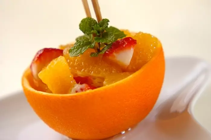 パーティーに♪皮まるごと簡単オレンジカップの作り方2