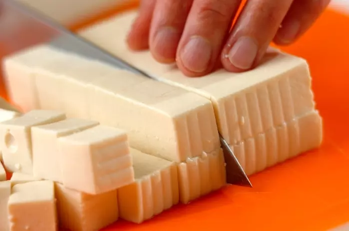 麻婆豆腐の下準備1