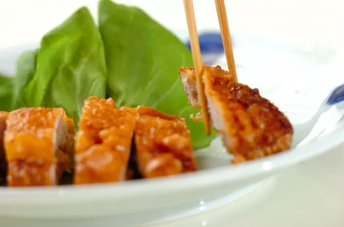 豚ロース肉の天ぷらの作り方2