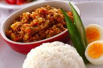 2025年8月26日(火)の献立は「野菜たっぷり！簡単キーマカレーby金丸利恵さん」の献立。お休みの日はカレー粉を使って、いつもと違ったカレーを作りませんか？ひ...