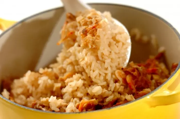 鍋で炊く乾物の旨み炊き込みご飯の作り方3