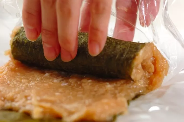 鶏肉の磯辺巻きの作り方3