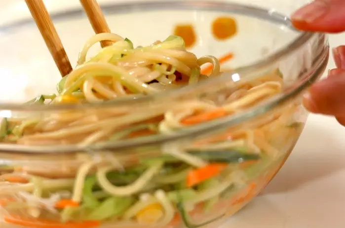 スパゲティーサラダの作り方2