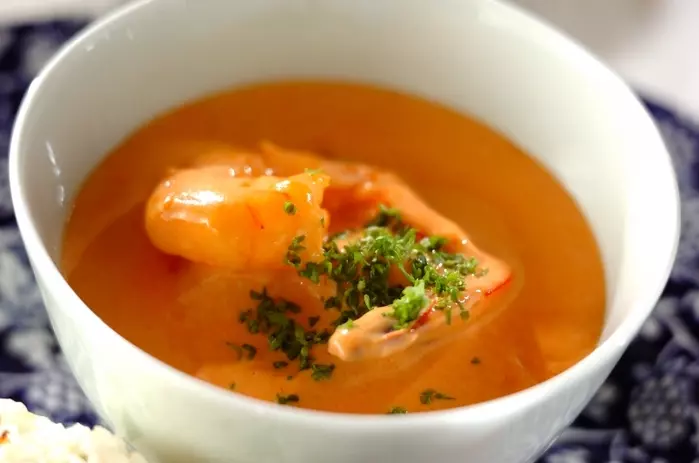 エビのトマトクリーム