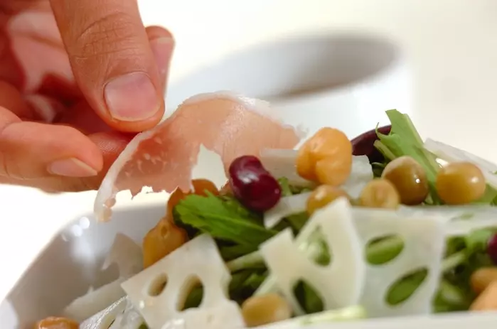 お豆のデリ風サラダの作り方2