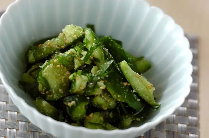 さっぱり！キュウリの大葉胡麻和え