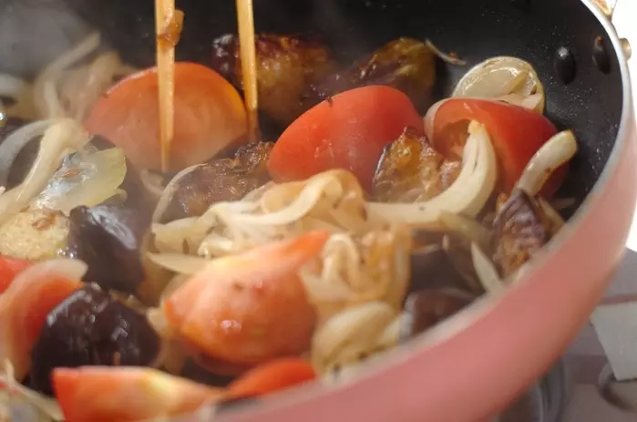 鶏とナスのみそカレーの作り方3