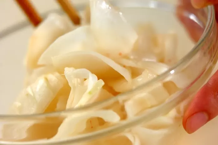 カブのナムルの作り方1