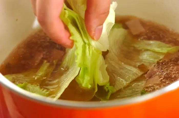 レタスのスープの作り方2