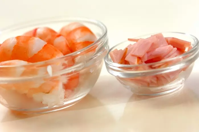 中華風ふわふわ茶碗蒸しの下準備2