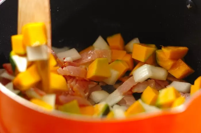 カボチャのスープの作り方1