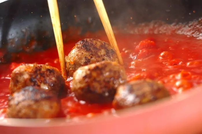 ミートボールのトマト煮の作り方4