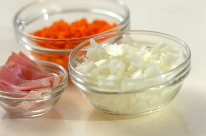 カレー風味の野菜スープの下準備1