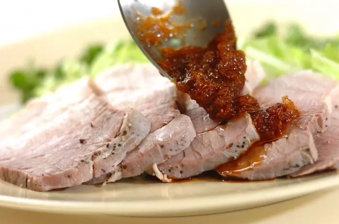 ゆで豚のおろしコチュジャンダレの作り方2