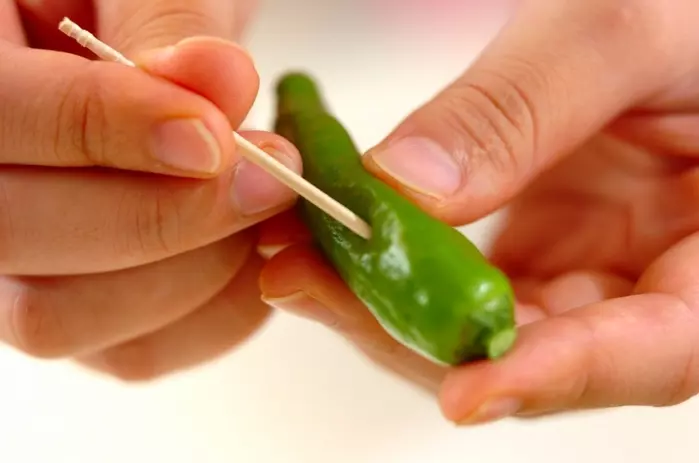 天ぷらの下準備2