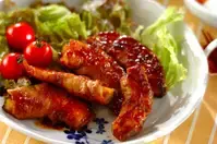 【今日の献立】2025年10月20日(月)「豚肉のカボチャ巻き」