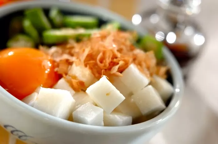 長芋とオクラの混ぜまぜ