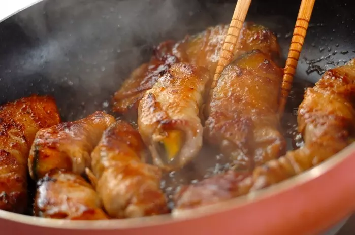 豚肉のカボチャ巻きの作り方3