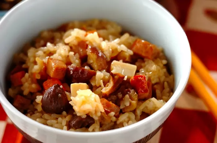 焼き豚入りおこわ