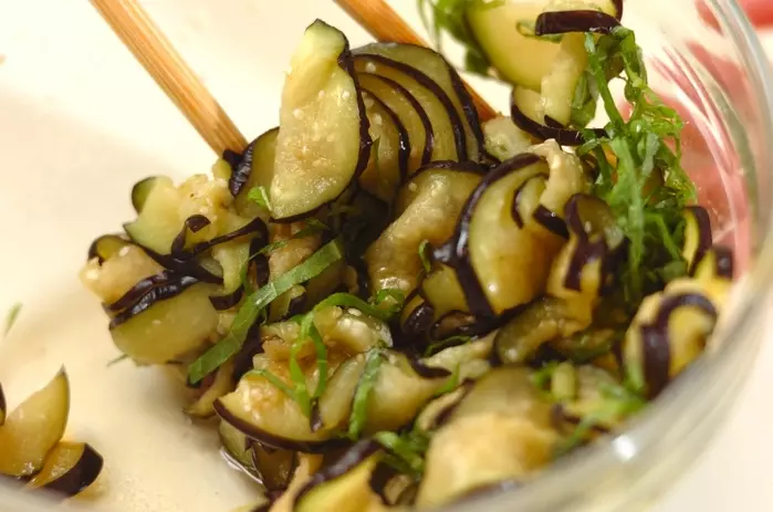 塩もみナスの即席漬けの作り方2