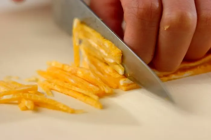 炒めキノコの混ぜ寿司の下準備3