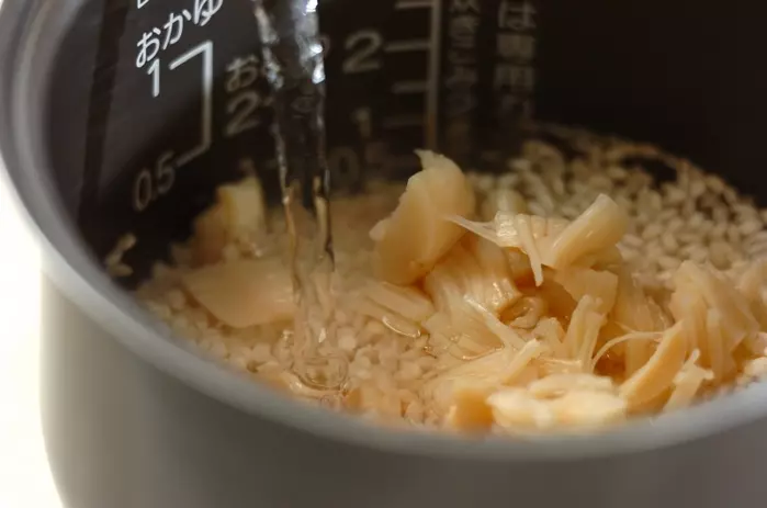 貝柱の炊き込みご飯の作り方1