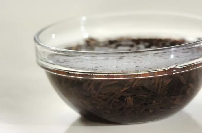 基本のヒジキの煮物の下準備1