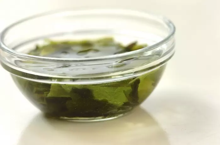 豆腐入り卵スープの下準備1