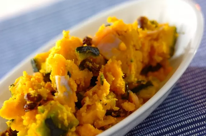 カボチャのレンジサラダ