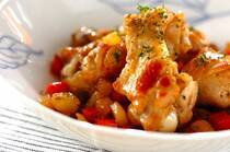 2025年11月15日(土)の献立は「手羽元のリンゴジュース煮」の献立。食欲の進む味付けの献立。ジュースで煮込む手羽元で味に一工夫を。