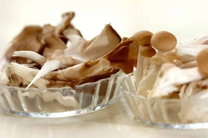 キノコの土鍋炊き込みご飯の下準備2