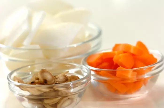 芋団子汁の下準備2