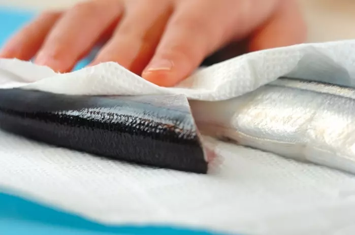 オーブントースターでサンマの塩焼きの作り方1